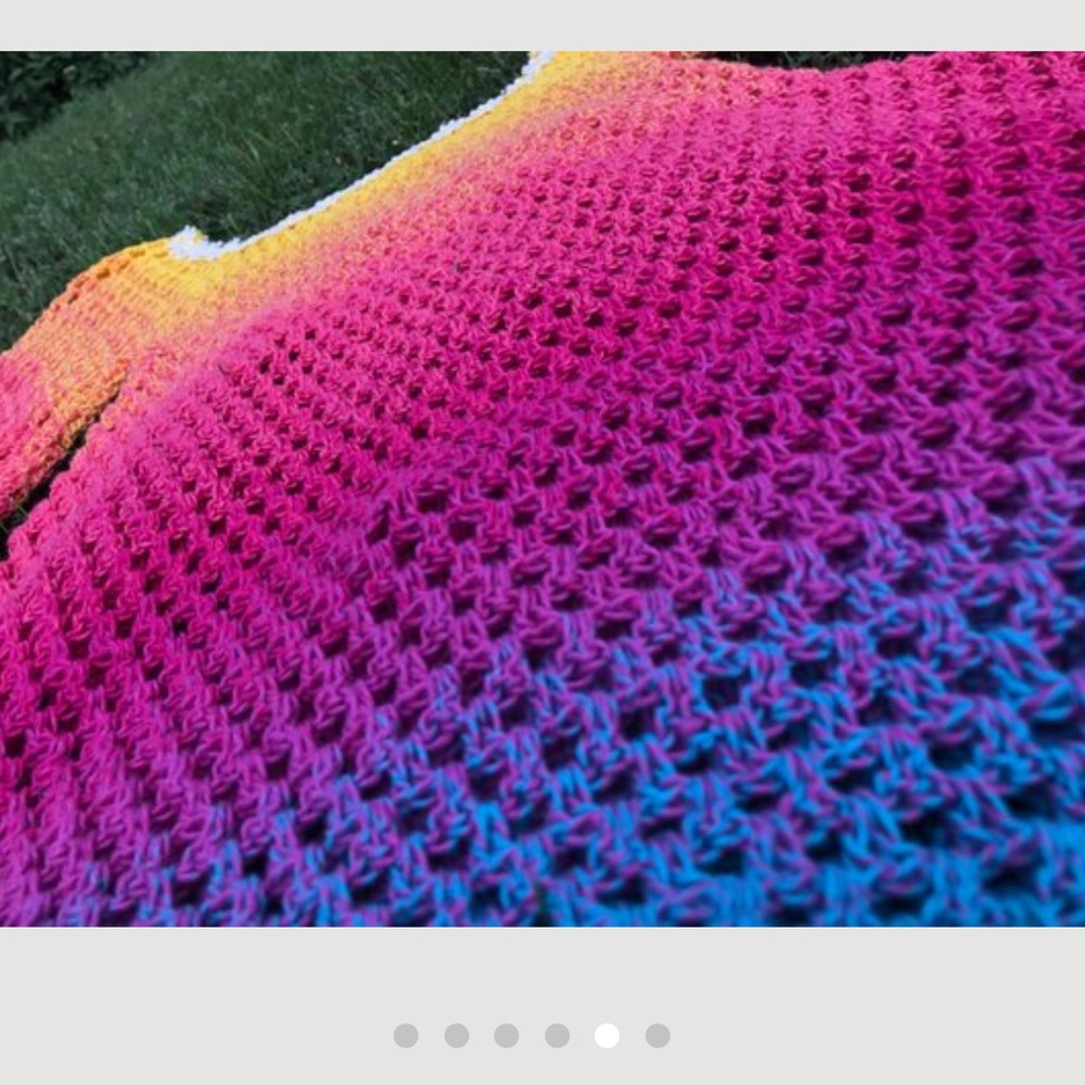 Colorful Angel Sleeve Boho Tunic Dress - Picture 5 of 6